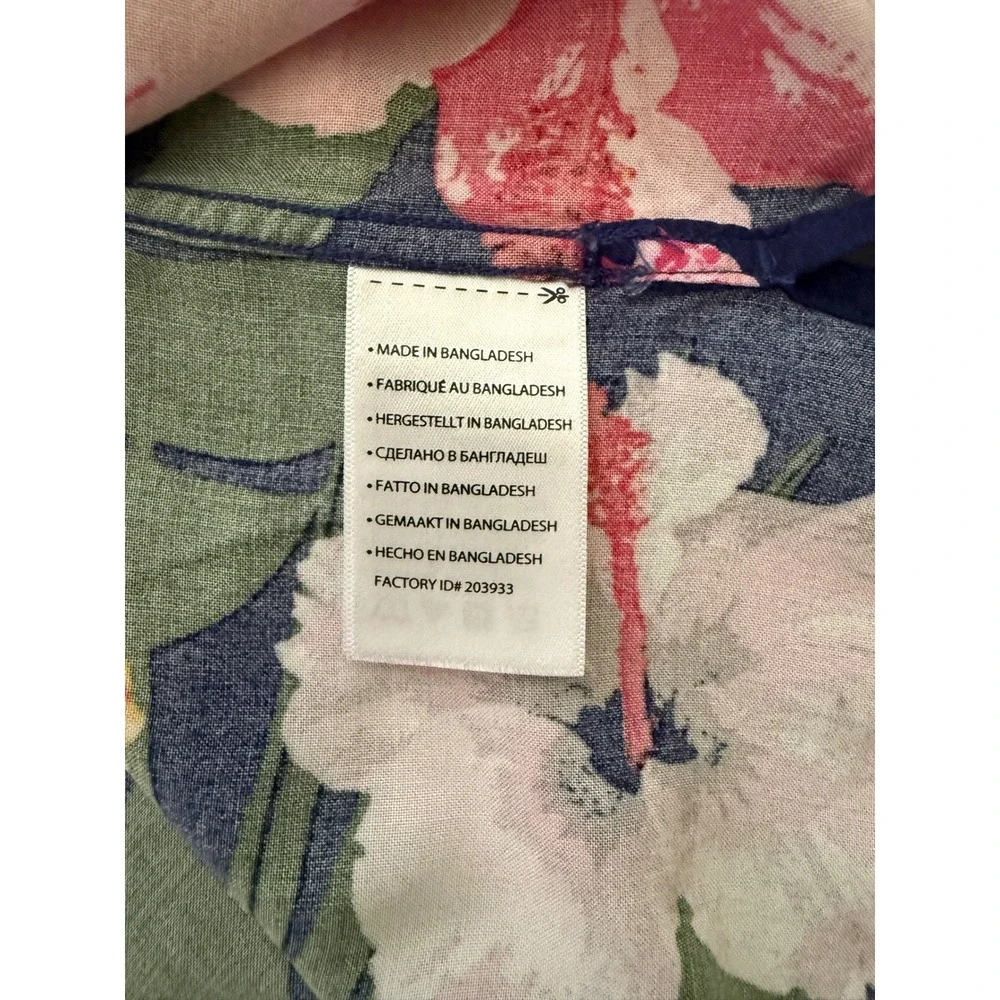 Oak Hill Resort Camp Shirt Men 3XL Blue Hawaiian Loop Collar SS Casual Button-Up - Picture 7 of 11